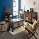 image 3 of Porto Stool RETRO Canvas and Leather
