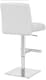 image 4 of Snella Deluxe Breakfast Bar Stool, Chrome Footrest, Height Adjustable Swivel Gas Lift, Home Bar & Kitchen Barstool, White