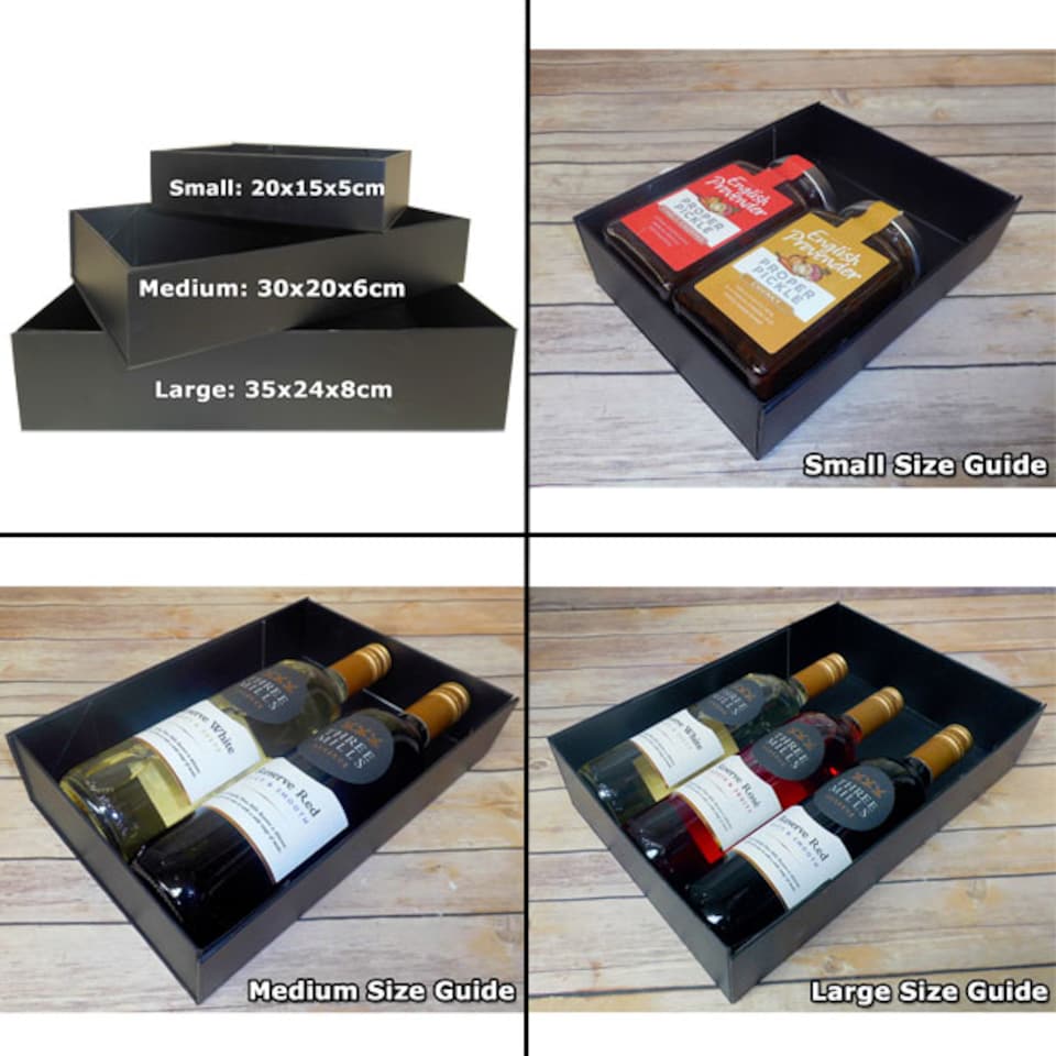 image 1 of Pet Gift Basket Kit - Paw Prints Hamper Tray with Red Gift Wrap Accessories (30x20x6cm high)