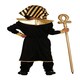 image 2 of Fancy Dress Child Egyptian Black Gold - 10-12 Years