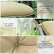 image 5 of Outsunny Set of 2 Garden Chair Cushions Seat Pad for Outdoor & Indoor Use 