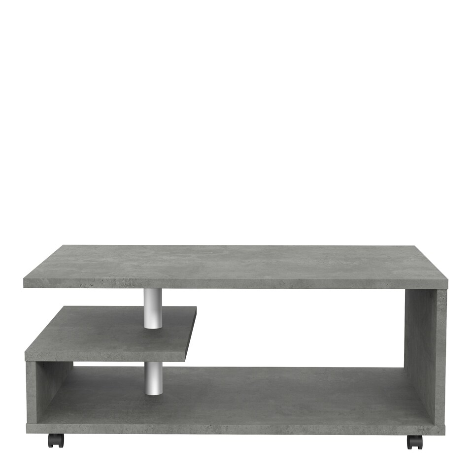 image 1 of Bailey Coffee Table in Concrete Optic Dark Grey