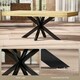 image 5 of HOMCOM Industrial Coffee Table, End Table with Steel Frame