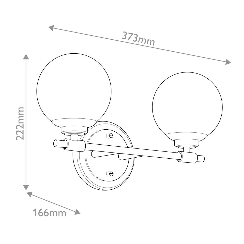 image 1 of Kichler Benno Bathroom Wall Lamp Contemporary Champagne Bronze 3000K IP44 2x G9