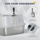 image 8 of PawHut Stainless Steel Cat Litter Box with High Sides Grey | L