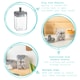 image 2 of Argon Tableware Flip Lock Plastic Food Storage Containers - 800ml - Grey - Pack of 6
