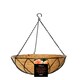 image 1 of Pack of 2 Tom Chambers Black Lattice Metal Garden Hanging Basket with WaterSave Coco Fibre Liner 35cm - Without Bracket Black