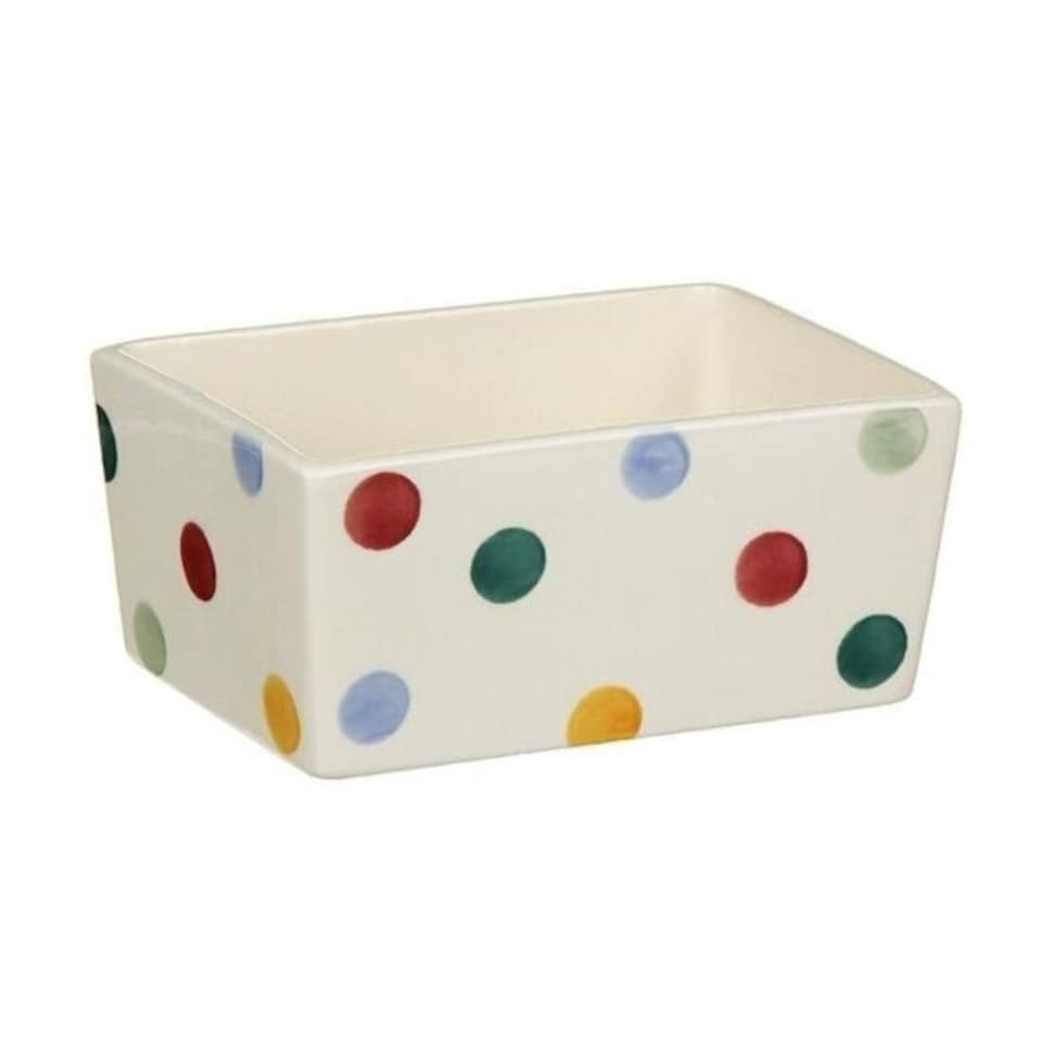 image 1 of Butter Dish: Emma Bridgewater Polka Dot Butter Dish, Ceramic | White