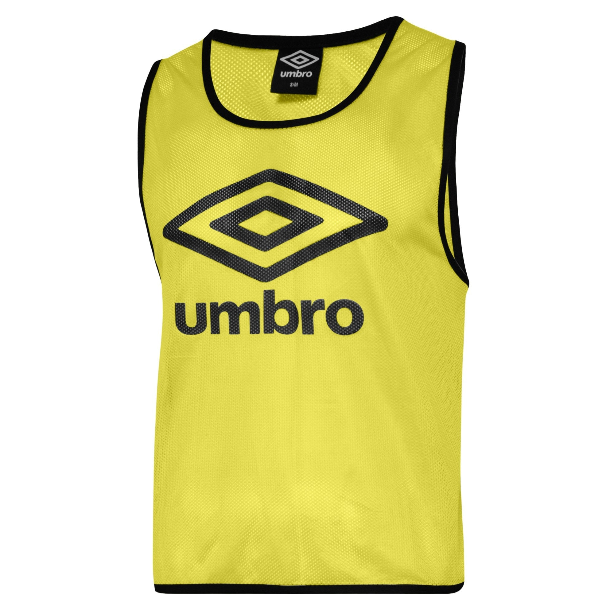 Umbro Childrens/Kids Training Bib - Yellow/Black - L-XL