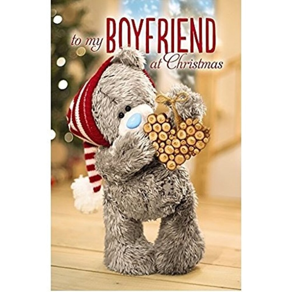 image 1 of Me To You Tatty Teddy 3D Holographic Christmas Card - Boyfriend