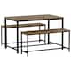 image 7 of Vida Designs Brooklyn 4 Seater Dining Set 3 Piece Table & Bench Set, Dark Wood