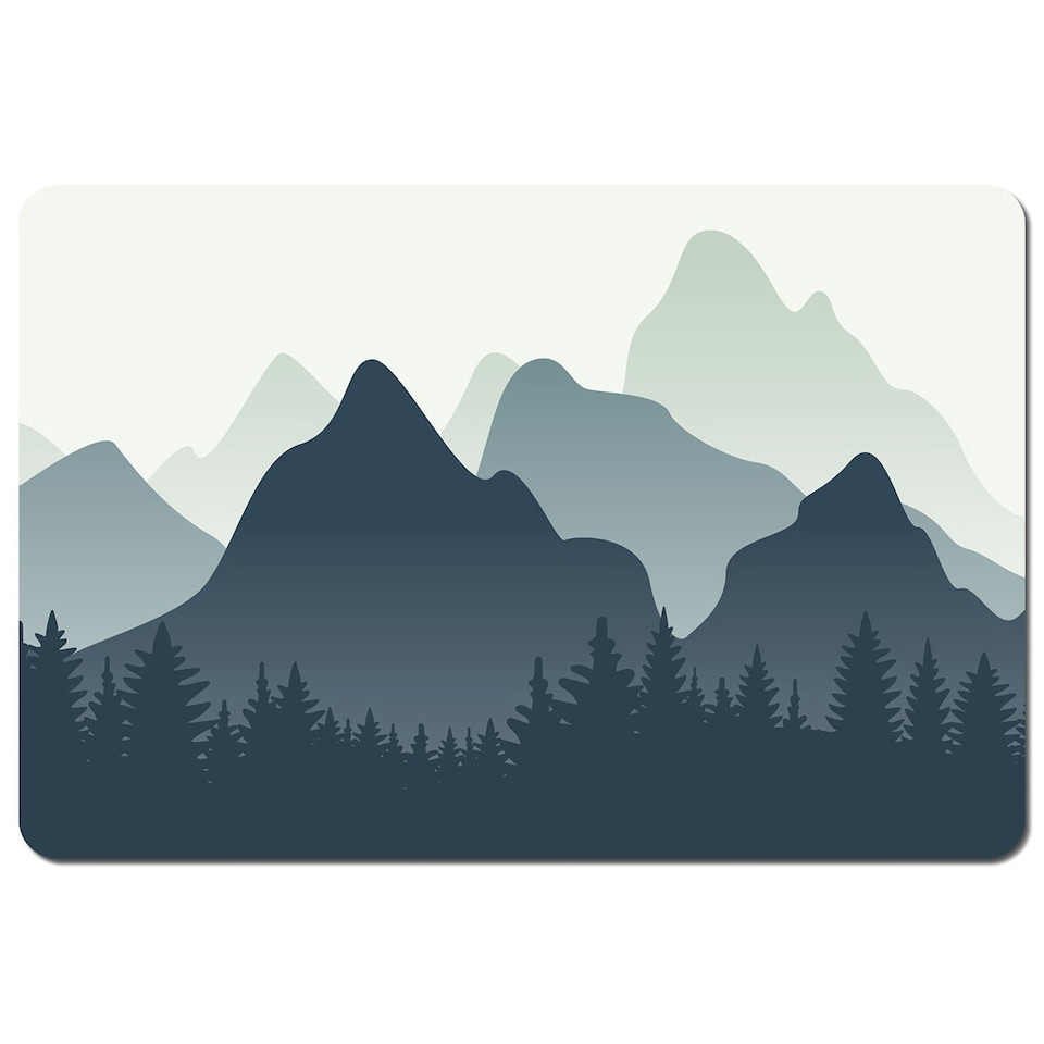mountain landscape illustration (Placemat)