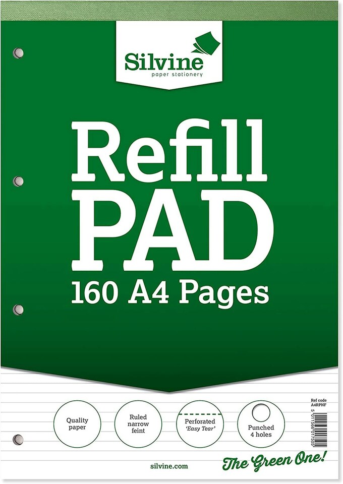 image 1 of A4 Narrow Feint Refill Pad (210x297mm)