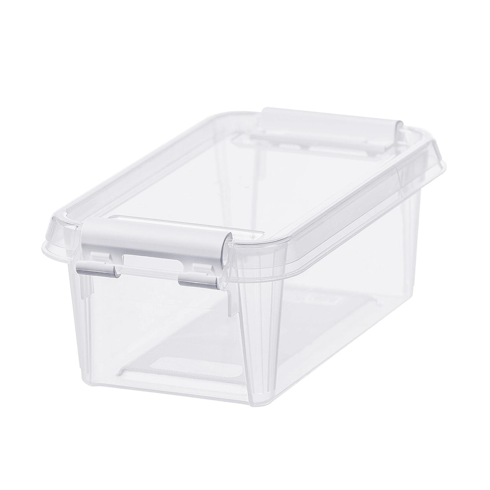 image 1 of SmartStore Different size Storage Box for Home with Clip Lid | Clear | 0.5L