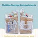 image 2 of Baby Nappy Caddy Organiser | Hanging Nursery Storage with Multiple Pockets