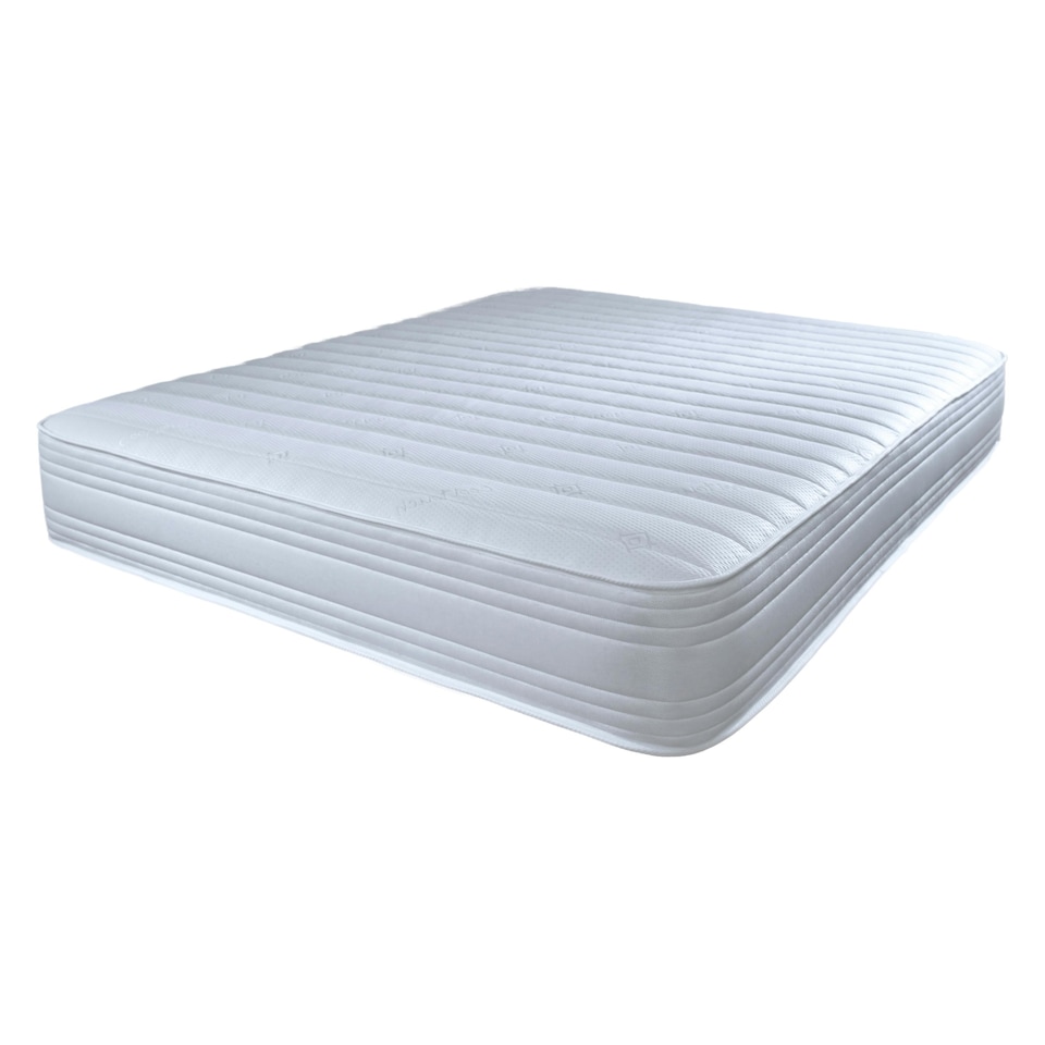 image 1 of Straight Line Hybrid Mattress - Memory Foam & Spring Support | White | Small Single