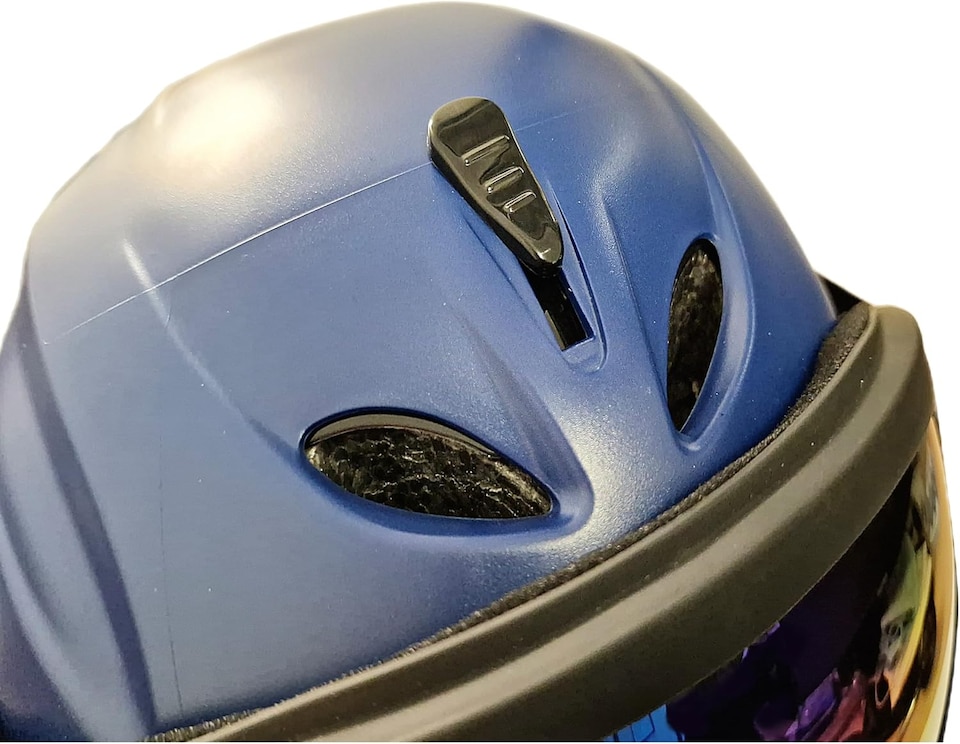 image 1 of Awe ABS Junior-Adult Ski-Snowboard Helmet Matt Blue 55-58cm - Goggle Compatible