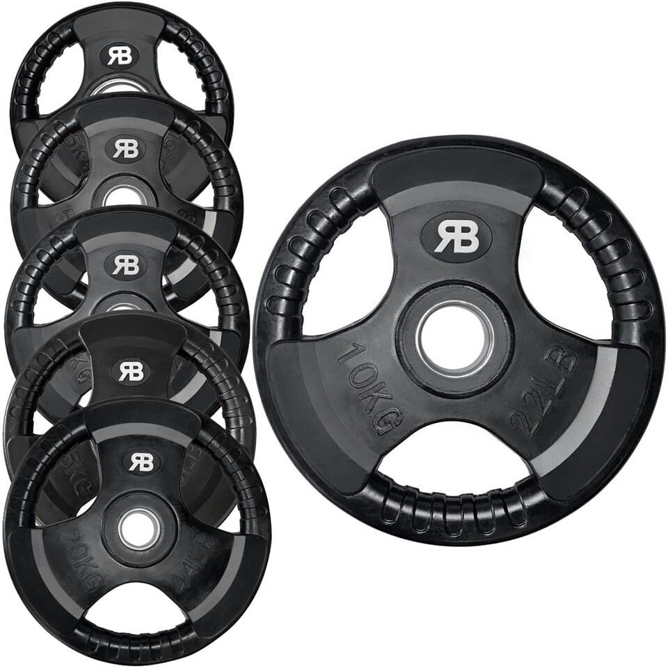 image 1 of Northern Tri-Grip Olympic Weight Plates Pair - 15Kg x 2