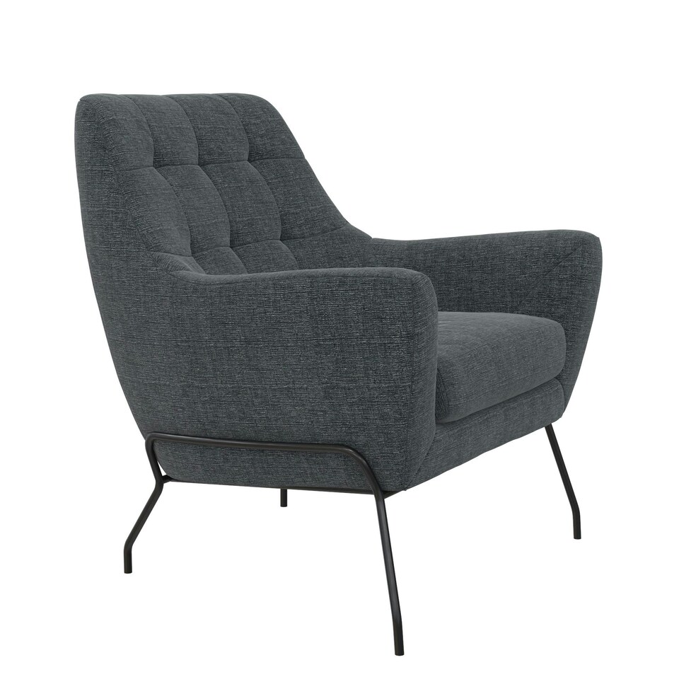image 1 of Brayden Upholstered Accent Chair Charcoal Grey | Charcoal