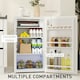 image 8 of HOMCOM 91L Freestanding Under Counter Fridge with Lock White