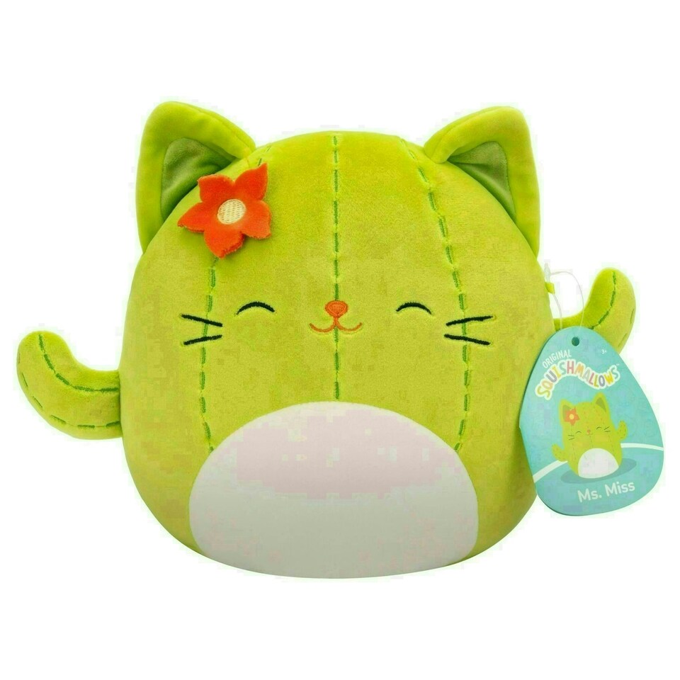 image 1 of Squishmallows Ms. Miss The Cactus Cat 7.5-Inch Soft Toy