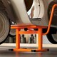 image 8 of DURHAND 150KG Steel Motorcycle Lift Rubber Platform, Crank Lift Manual Repair Clean Hoist Table Assist Off-Road Dirt Bike Stand, 27.5/39.5H cm, Orange