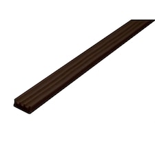 Faithfull Epdm Draught Excluder, W Profile - Brown - 9mm x 3.5mm Brown