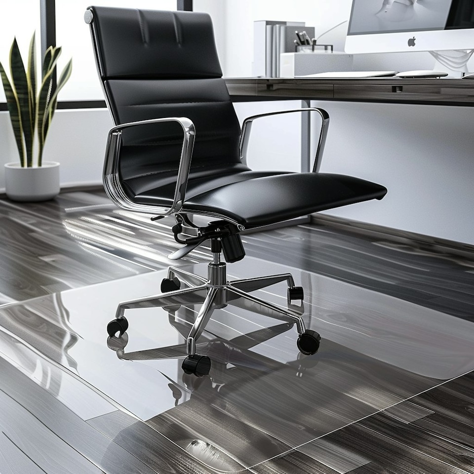 image 1 of Chair Mat for Hard Floors - 114x130cm