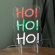 image 10 of 29cm Light up Hanging or Freestanding Christmas Ho Ho Ho Neon Sign