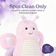 image 5 of Warmies Plush Pink Butterfly, Microwavable Heat Pad, Weighted Cuddly Plushie for Soothing Relief, Lightly Scented with French Lavender - Large