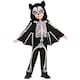 image 1 of Bristol Novelty Childrens/Kids Skeleton Bat Costume - Black/White - 5-6 Years 5