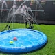 image 4 of Outdoor Splash Pool Sprinkler Pad Dogs Puppies Pet Cooling Children Kids 100cm
