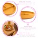 image 2 of Tiny Dining Baby Divided Silicone Suction Plate - Ochre Orange