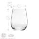 image 4 of LAV 12pc Gaia Stemless Wine Glasses Set - Clear | Clear | Clear | 12