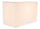 image 4 of Contemporary and Stylish Soft Cream Linen Fabric Rectangular Lamp Shade | Cream | 12"