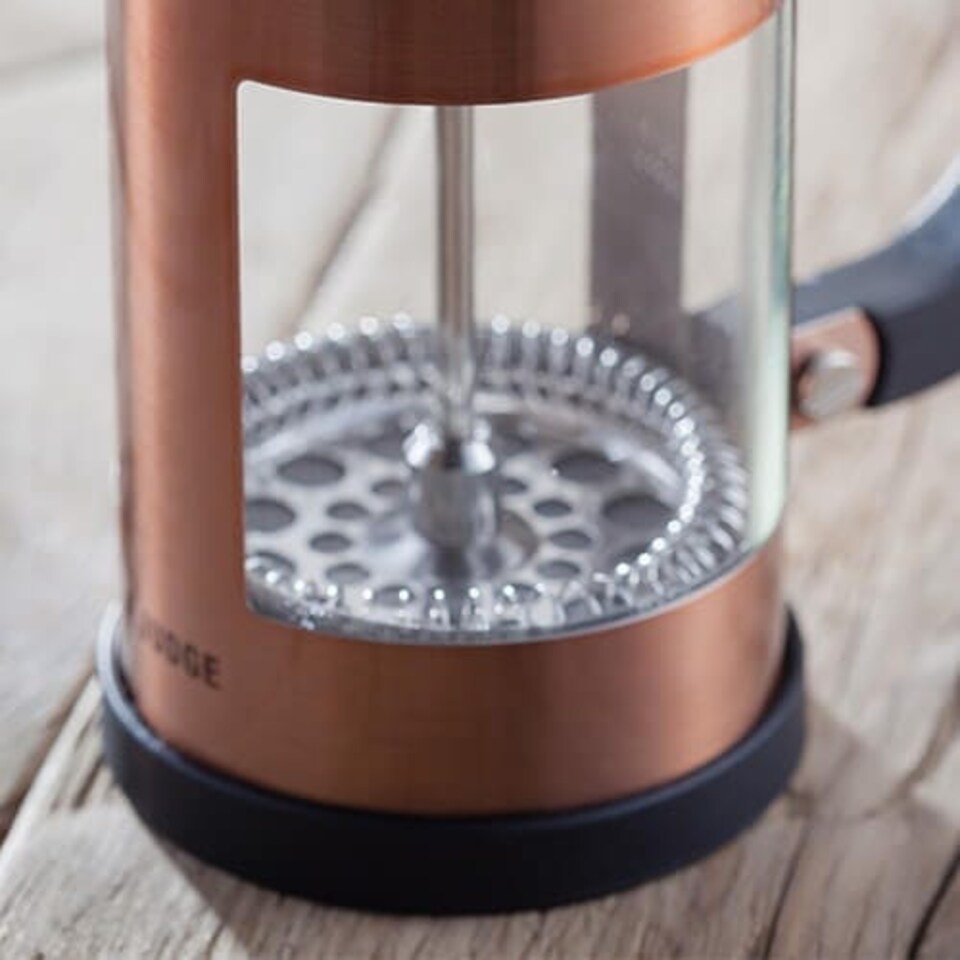 image 1 of Judge 3 Cup Glass Cafetiere Copper