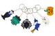 image 1 of Pack of 12 Halloween Keychains - Treat or Trick Theme Party Bag Filler