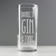 image 3 of Personalised Gin & Tonic Hi Ball Glass | Clear | 1