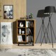 image 4 of Sideboard Cabinet 70cm – Oak Matt with Black Frame N/A | Oak