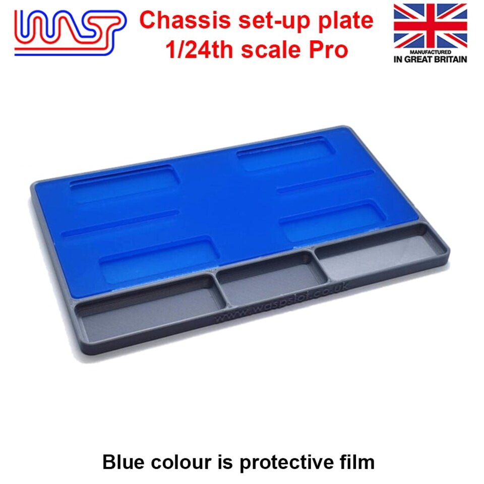 image 1 of Slot Car Chassis Pro Set Up Plate 1:24 Scale New WASP