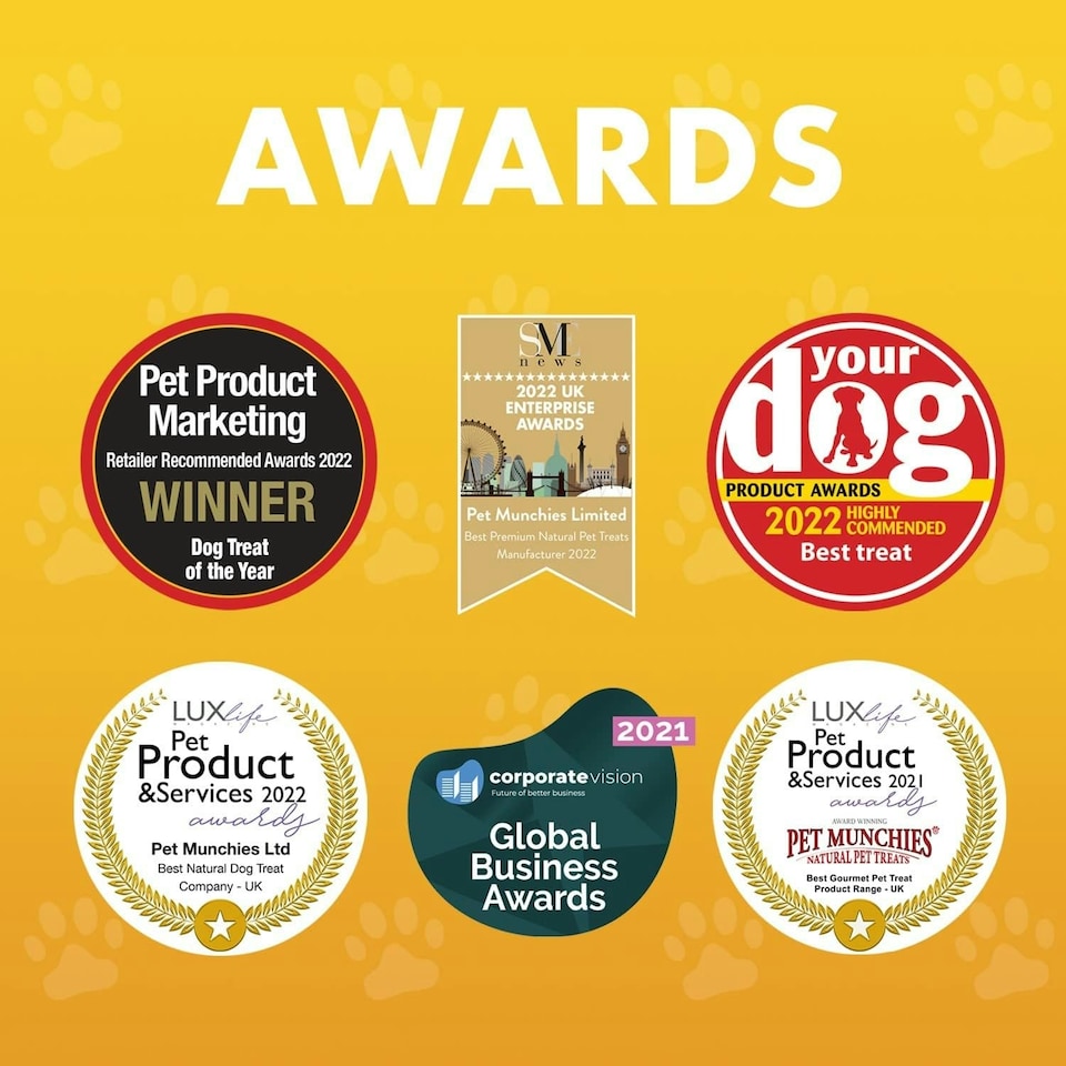 image 1 of Pet Munchies Chicken with Blueberry Sticks Dog Treats, Healthy Grain Free Dog Chews with Natural Real Meat, Low in Fat and High in Protein 80g (Pack of 8)