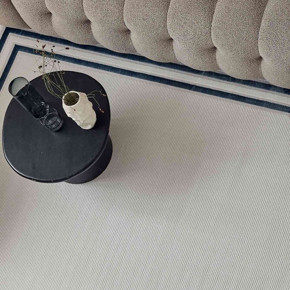image 1 of The Rugs Carmel Collection Bordered Area Floor Rug Runner Soft Pile Living Room Bedroom