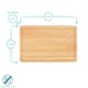 image 3 of Argon Tableware Wooden Butchers Block Chopping Board - 30cm x 20cm Brown
