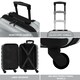 image 9 of Flight Knight 25" 4 Wheel ABS Hard Case Medium Suitcase 100+ Airlines Approved - easyJet, British Airways, Ryanair, Jet2, Emirates & Many More - Check-in | Cream | Cream/Black | Medium