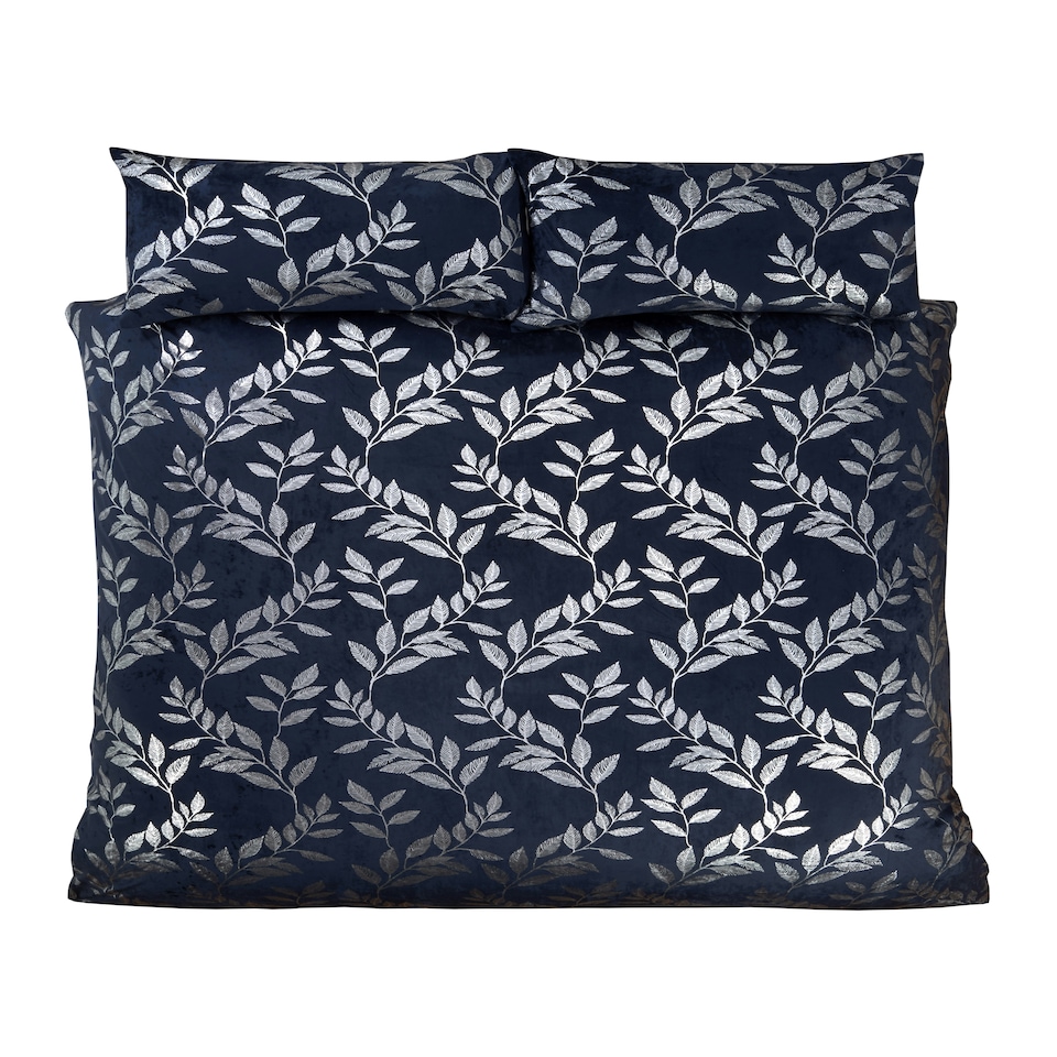 image 1 of Como Polycotton Duvet Cover Set with Pillowcase | Blue | Single | 1