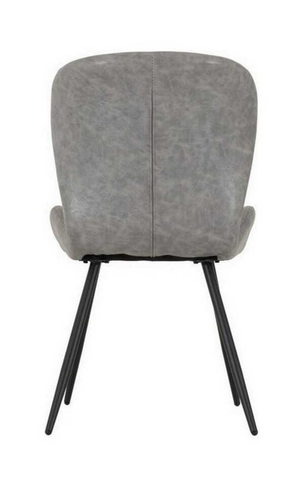 image 1 of Quebec Chair (Box of 4) - L62 x W51 x H90.5 cm - Grey Faux Leather | Grey