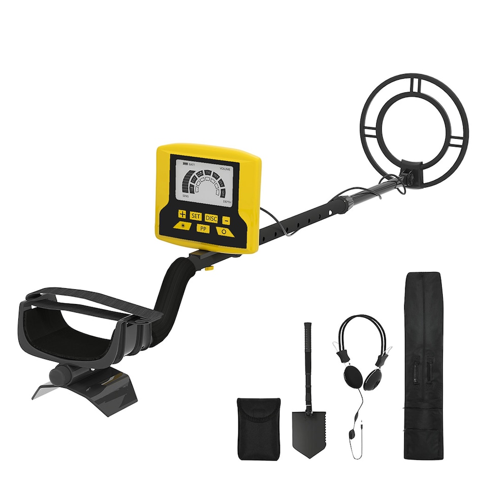 image 1 of Traderight Metal Detector Waterproof 24cm Coil LCD Display 8 Sensitivity Levels