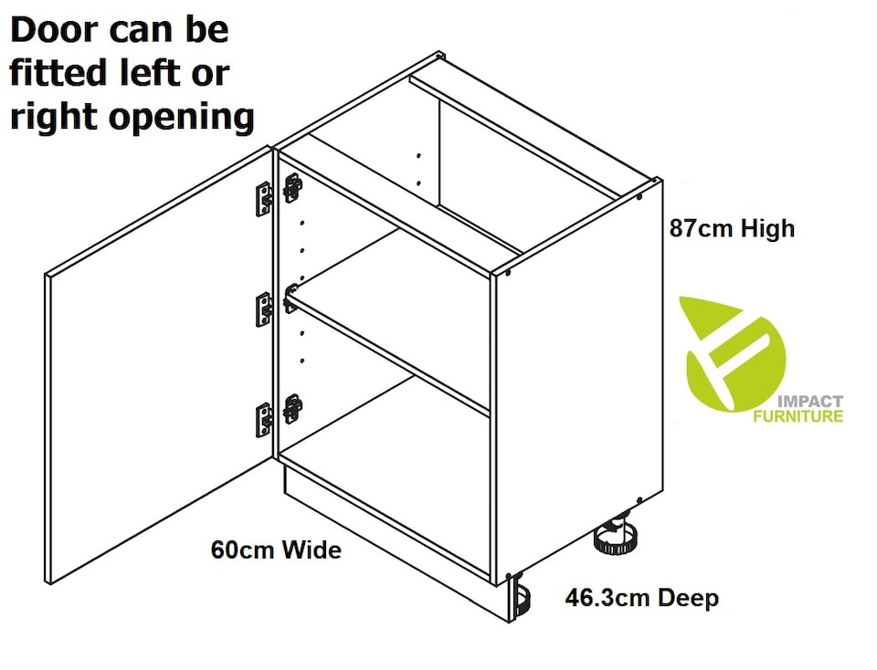 image 1 of Kitchen Cabinet 600mm Base Unit Modern Grey High Gloss Storage Cupboard Soft Close Star