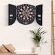 image 1 of HOMCOM  Electronic Dartboard Set 26 Games and 185 Variations with 6 Darts and Cabinet to Stroage Multi-Game Option Ready-to-Play