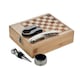 image 4 of MidOcean Chesset Bamboo Chess Board & Wine Set - Wood - One Size Brown